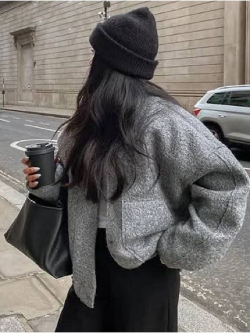 Zara Grey Bomber Viral Blogger Favorite Size Medium